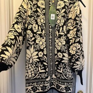 Black Pineapple Mini Sweater Dress by Farm Rio